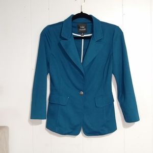 Color Swatch Knit Blazer